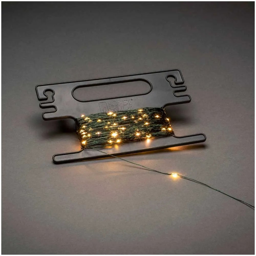 Konstsmide 6387-190 Guirlande Lumineuse à LED Effet Gouttes, Plastique/, 2 W, Blanc, 1490 X 1 X 1 Cm