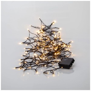 Guirlande lumineuse LED Star Trading Dura String avec 160 LED blanc chaud et boîtier à piles.
