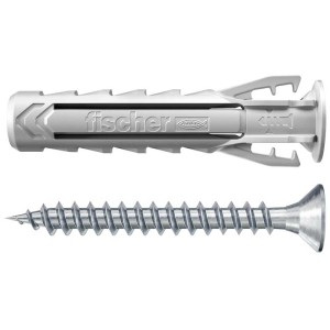 Fischer tassello ad espansione SX Plus 8x40 con vite, adatto per fissaggi sicuri.