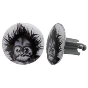 Diaqua Bouchon Universel Monkey, laiton/plastique, Ø 63mm, avec motif singe pour accessoires d'évier.