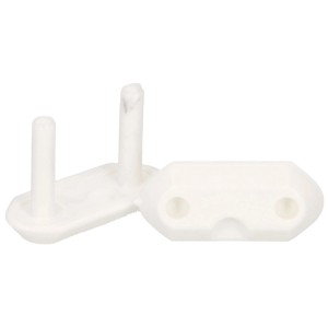 Weißer Steckdosenschutz, 5er-Pack, Kindersicherung.