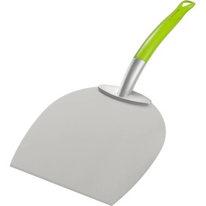 Outdoorchef Pizzaschaufel aus Aluminium mit grünem Softtouch-Griff.