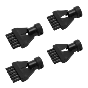 Kit de brosses pour joints Kärcher avec 4 brosses noires pour nettoyeurs vapeur pour le nettoyage des joints.