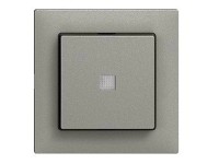 Feller Interrup. pression plaque frontale lentille frontale EdizioDue Gris foncé