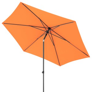 Ombrellone da balcone arancione Doppler MyZone con funzione di inclinazione per una regolazione flessibile dell'ombra.