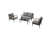 Acamp Lounge-Set Lyon Aluminium Anthrazit 4-tlg.