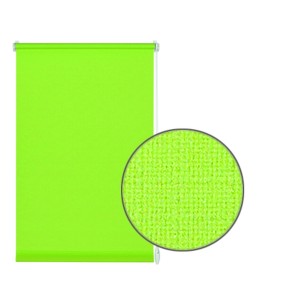 Gardinia EasyFix Store enrouleur, 100x150 cm, Vert pomme, avec vue détaillée de la structure textile.