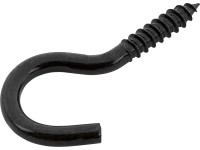 Schraubhaken Verzinkt Schwarz Ø 5,2 x 60 mm / 4 Stk. Schraubhaken Verzinkt Schwarz Ø 5,2 x 60 mm / 4 Stk.