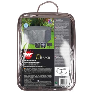Copertura Deluxe per tavoli da giardino confezionata, poliestere Oxford 420D, ca. 125x83 cm.