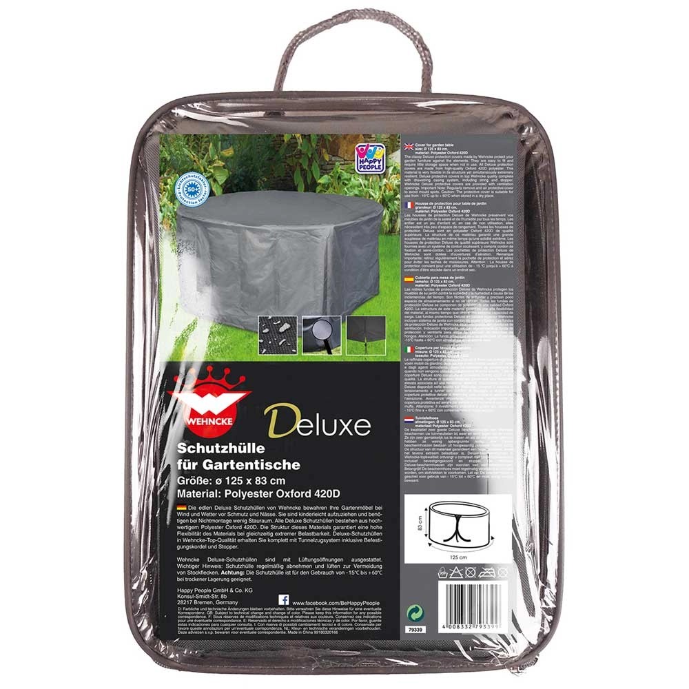 Happy People Deluxe Schutzhülle für Gartentische Oxford 420D Polyester