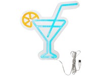 Star Trading LED decorazione da parete Plexy Cocktail 3,9 W / 30 x 30 x 1,6 cm