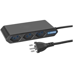 Multiprise Steba IQ avec 6 prises (2x3) et câble de 1,5 m.