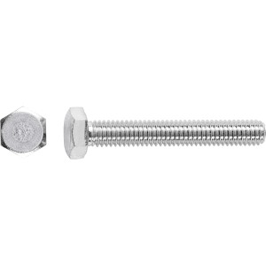 Vite per metallo LUX M6 x 40 mm zincata, filettatura completa, 100 pezzi.