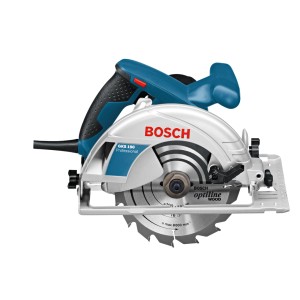 Sega circolare Bosch Professional GKS 190, blu/argento, con lama robusta.