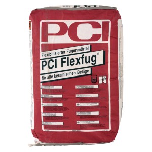 Sack PCI Flexfug Fugenmörtel Manhattan, 25 kg, flexibler Fugenmörtel für keramische Beläge.