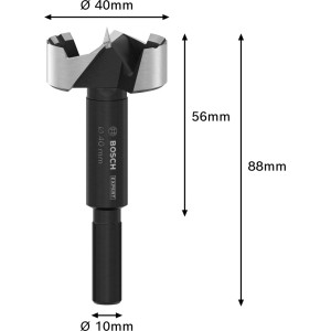 Punta Forstner Bosch Expert Wood, diametro 40 mm, per lavorazione precisa del legno.