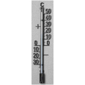 Termometro da parete Möller Therm, plastica nera, 13 cm. Termometro da esterno per montaggio a parete.