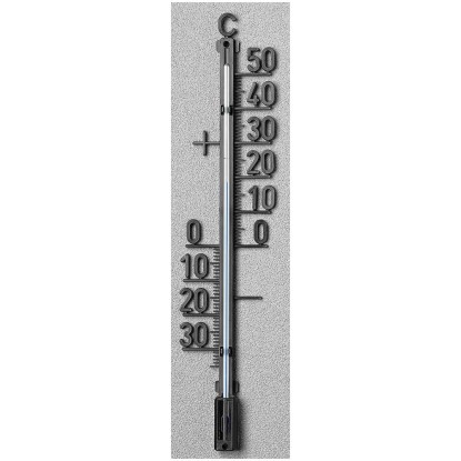 Möller Therm Hauswand-Thermometer Kunststoff Schwarz 13 cm