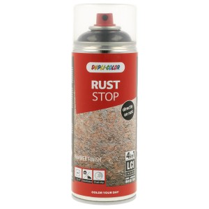 Dupli-Color Rust Stop vernice spray effetto martellato, bomboletta da 400ml per riparazioni di vernice e carrozzeria.