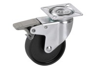 Rotella orientabile con fermo in acciaio zincato Ø 5 cm / altezza 6,6 cm