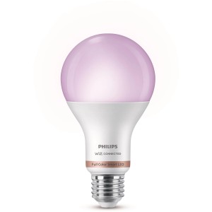 Lampadina LED Smart Philips E27, 100W, luce colorata per illuminazione smart.