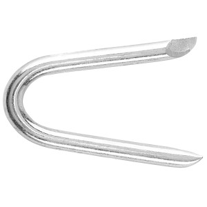 Boucle LUX galvanisée, 1,6 mm x 13 mm, pour fixer les fils sur le bois.