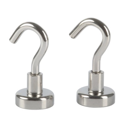 Fix-o-moll Magnethaken Neodym Silber 35 mm x Ø 16 mm / 2 Stk.