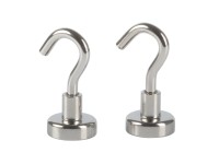 Fix-o-moll Magnethaken Neodym Silber 35 mm x Ø 16 mm / 2 Stk.