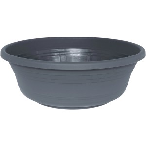 Pot de fleurs Geli Jessica anthracite, Ø 49 cm, idéal pour l'intérieur et l'extérieur.
