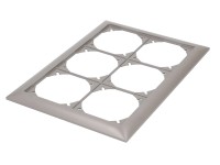 UP-Rahmen EdizioDue Feller Anthrazit Gr. 3x2