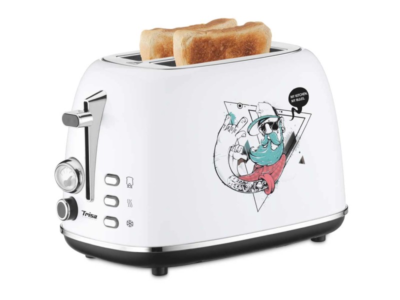 Koenig Toaster Basic Line 2 fentes finition acier inox support pour petits  pains