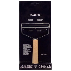 Heidi Cheese Line Käseschneider für Raclette-Käse mit Holzgriff.