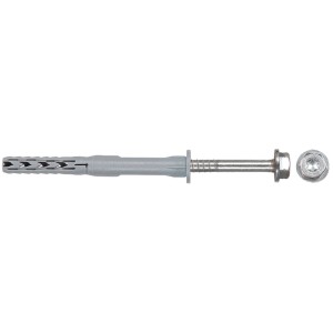 Fischer tassello a gambo lungo SXR 10 x 60 SS K, tassello con vite per materiali pieni e forati.