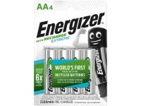 Energizer Akkubatterie AA Recharge Extreme NiMH 2'300 mAh / 4 Stk.