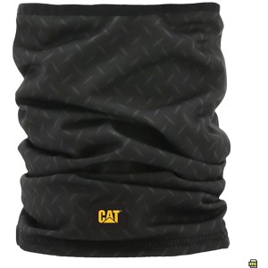 Cache-cou noir Cat Diamond aspect tôle gaufrée, vêtement de travail pour les jours froids.