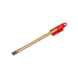Scalpello da elettricista LUX Comfort, 200 mm, per scalpellare fessure, con protezione rossa.