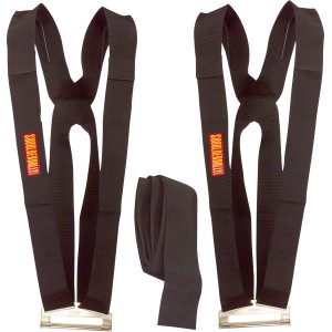 Set cinghie di sollevamento ShoulderDolly per trasloco: 2 imbracature, 1 cinghia, fino a 370 kg.