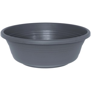 Pot de fleurs Geli Jessica anthracite, Ø 40 cm, idéal pour l'intérieur et l'extérieur.