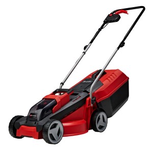 Tondeuse à batterie Einhell Power X-Change GE-CM 18/30 Li avec batterie et chargeur, rouge/noir.