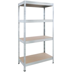 Étagère charge lourde Ar Shelving, galvanisée, 180x75x35cm, avec 4 tablettes. Idéale cave, garage ou atelier.