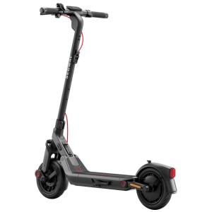 Trottinette électrique Segway Ninebot E3 Pro D noire avec pneus 10 pouces et écran LED.