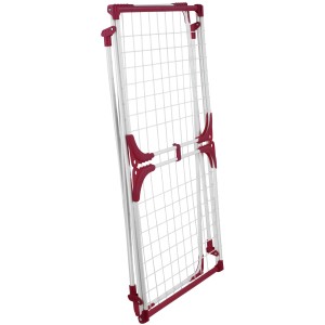 Stendibiancheria piegato Wenko Summer Dry con 20m di lunghezza stendibile, bianco e bordeaux.
