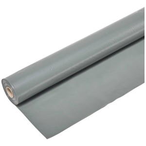 Graue Rico Baufolie PE, 3x0,2 mm, 50 m Rolle, für Bau- und Renovierungsarbeiten.