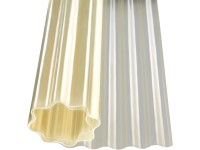 Polyesterwellbahn 76/18 Natur 100 cm breit