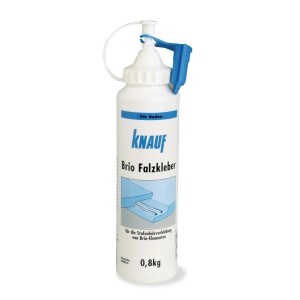 Knauf Brio-Falzkleber, flacone da 800g, per pannelli in fibra di gesso ed elementi Brio.
