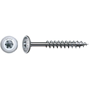 Vite per legno Spax con testa a disco, attacco T-Star plus, 6x200 mm, 16 pezzi