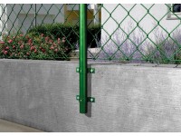 Rohrschelle Grün für Zaunpfahl Ø 40 mm Rohrschelle Grün für Zaunpfahl Ø 40 mm