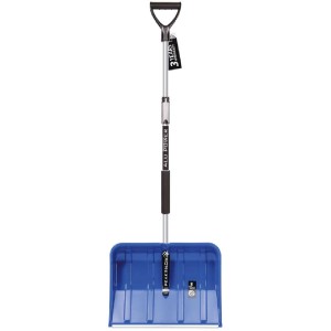 Pala da neve blu Alpe 50 Telescopic con manico in alluminio e sistema telescopico.