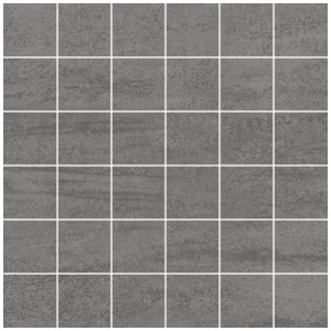 Piastrella a mosaico Feng Grey, 30x30 cm, per pavimento e parete, vista dettagliata.