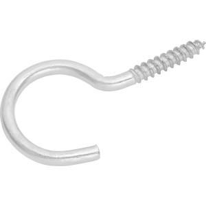 Gancio a vite curvo zincato Ø 2,0 x 20 mm / 8 pz.